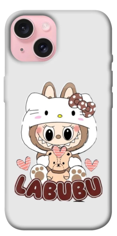 Чехол на Apple iPhone 15 (6.1") Hello Kitty Labubu фото 1 из 1