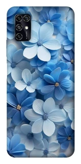Чехол на ZTE Blade V2020 Smart Синие цветы фото 1 из 1