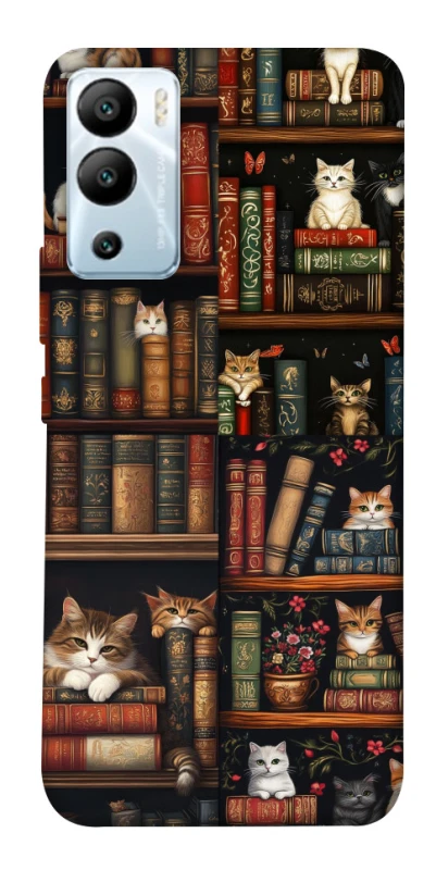 Чохол на Infinix Hot 12i Cats & Books фото 1 з 1