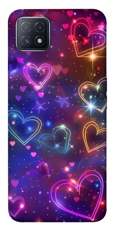 Чохол на Oppo A73 Drawn hearts фото 1 з 1