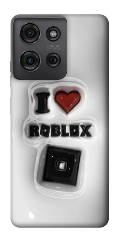 Чохол на Motorola Moto G75 I love Roblox фото 1 з 1