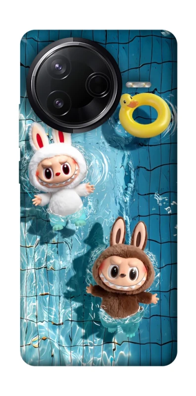 Чохол на Infinix Note 50 Pro Labubu in the pool фото 1 з 1