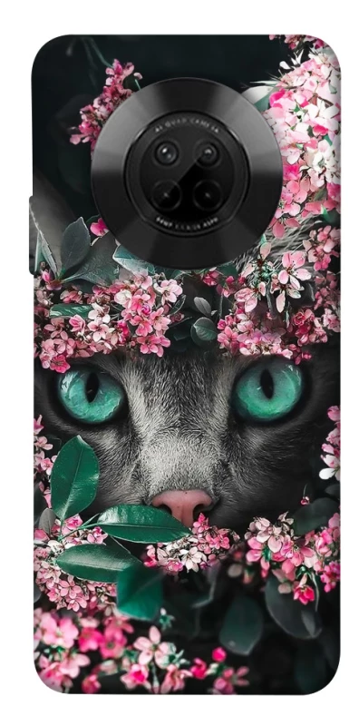 Чехол на Huawei Y9a Кот в цветах фото 1 из 1