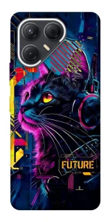 Чехол на TECNO Pova 7 Cyber Cat v2 фото 1 из 1