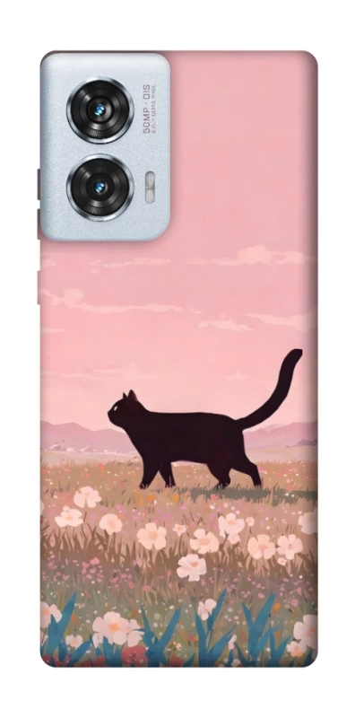 Чохол на Motorola Edge 50 Fusion cat on a field фото 1 з 1