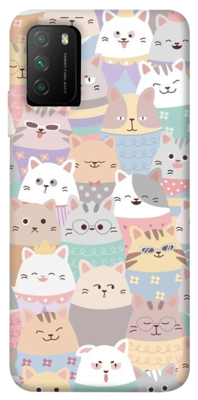Чохол на Xiaomi Poco M3 Funny Kittens ver.2 фото 1 з 1