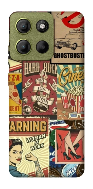 Чохол на Motorola Moto G15 4G Retro collage ver.2 фото 1 з 1