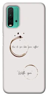 Чехол на Xiaomi Redmi Note 9 4G / Redmi 9 Power Coffee with you фото 1 из 1