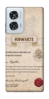 Чохол на Motorola Edge 50 Fusion The Hogwarts acceptance letter фото 1 з 1