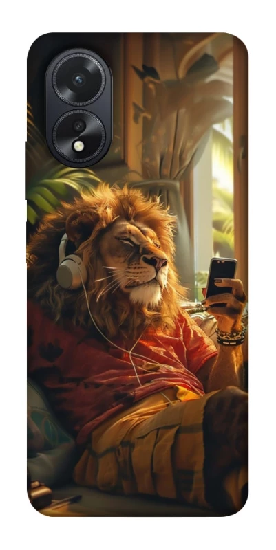 Чехол на Oppo A38 Лев v2 фото 1 из 1