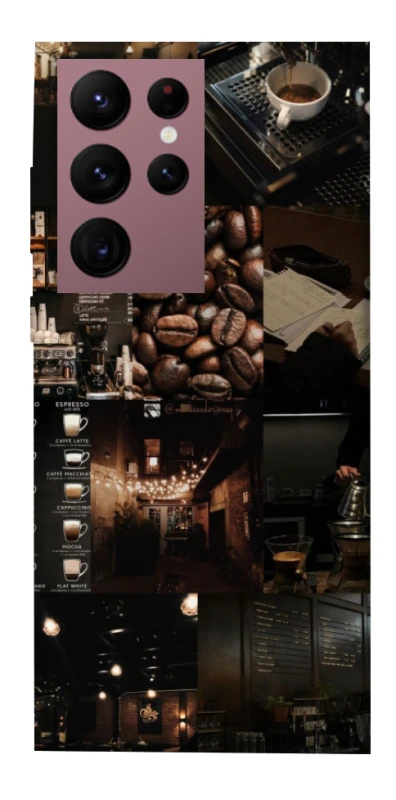 Чохол на Samsung Galaxy S22 Ultra Coffee collage ver.1 фото 1 з 1