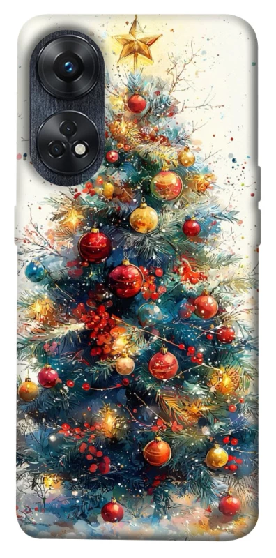 Чехол на Oppo Reno 8T 4G Новогодний v36 фото 1 из 1