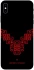 Чохол на Apple iPhone XS Max (6.5") Чорно-червона вишиванка фото 1 з 1