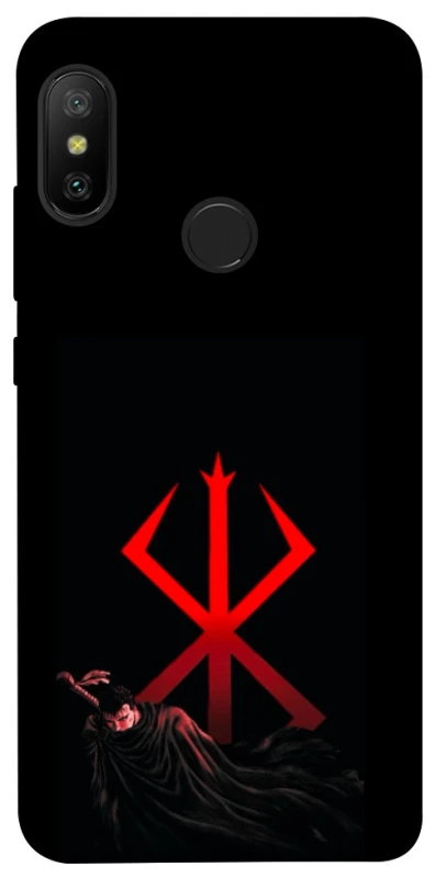 Чохол на Xiaomi Mi A2 Lite / Xiaomi Redmi 6 Pro Berserk Red Logo фото 1 з 1