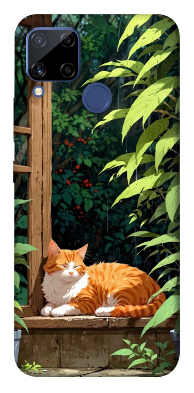 Чохол на Realme C15 red cat фото 1 з 1