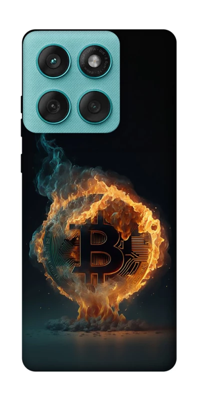 Чохол на Motorola Edge 60 Fusion Fire Bitcoin фото 1 з 1