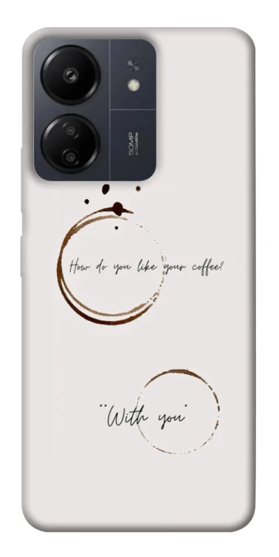 Чохол на Xiaomi Redmi 13C Coffee with you фото 1 з 1