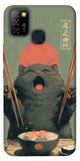 Чехол на Infinix Hot 10 Lite Hungry Cat фото 1 из 1