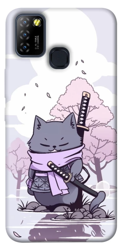 Чохол на Infinix Hot 10 Lite Samurai cat фото 1 з 1