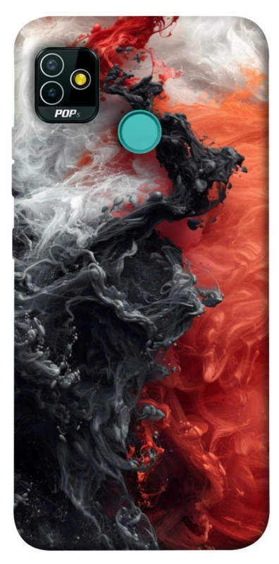 Чохол на TECNO POP 5 Black and Red фото 1 з 1
