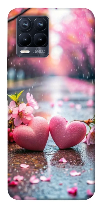 Чехол на Realme 8 Pink heart фото 1 из 1