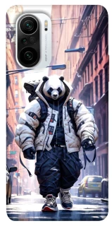 Чехол на Xiaomi Redmi K40 / K40 Pro / K40 Pro+ / Poco F3 Панда курьер фото 1 из 1