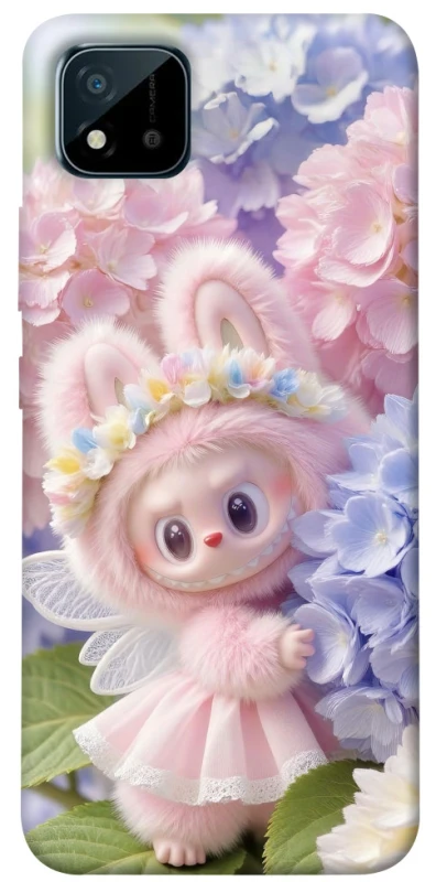 Чохол на Realme C20 Labubu & Flowers ver.1 фото 1 з 1