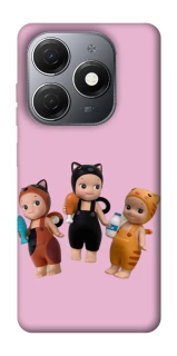 Чохол на TECNO Spark 20 Cat Cafe Trio фото 1 з 1