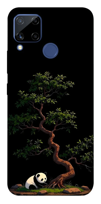 Чохол на Realme C15 Panda and tree фото 1 з 1