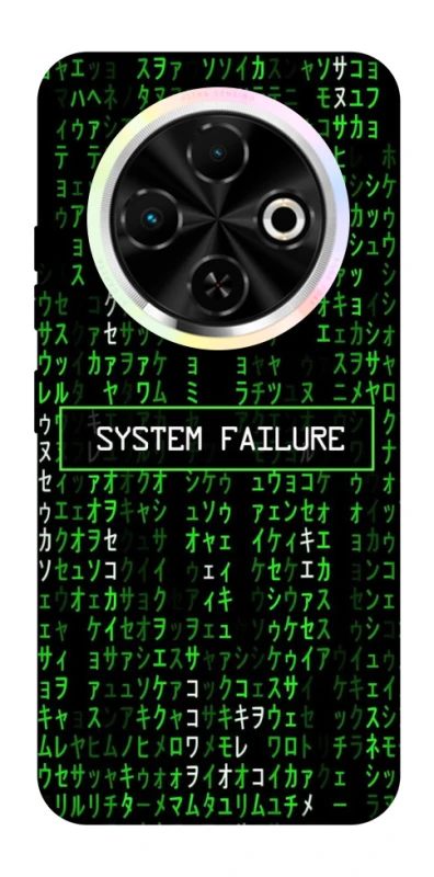 Чехол на TECNO Spark 30C Matrix system failure фото 1 из 1