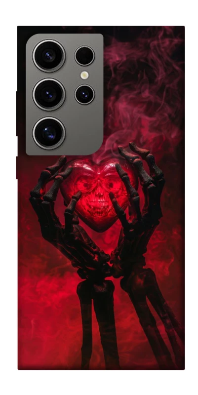 Чохол на Samsung Galaxy S24 Ultra Heart in the hands of a skeleton фото 1 з 1
