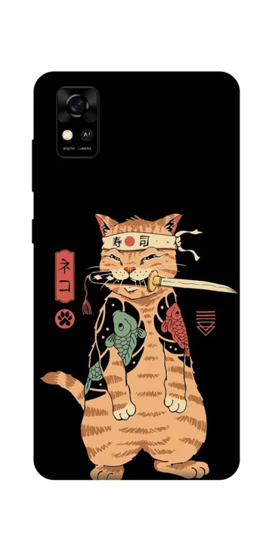 Чехол на ZTE Blade A31 Кот-самурай фото 1 из 1