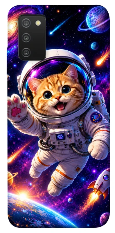 Чохол на Samsung Galaxy A03s Space Cat фото 1 з 1