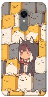 Чехол на Xiaomi Redmi 5 Plus / Redmi Note 5 (Single Camera) Like a cat фото 1 из 1