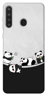 Чохол на Samsung Galaxy A21 Four pandas фото 1 з 1