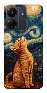 Чехол на Xiaomi Poco C65 van gogh cat фото 1 из 1