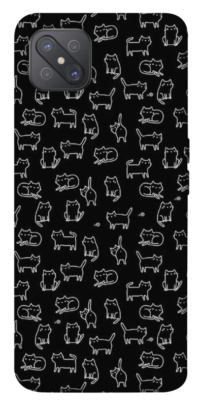 Чохол на Oppo A92s Black Cats фото 1 Чохол на Oppo A92s Black Cats фото 1 з 1