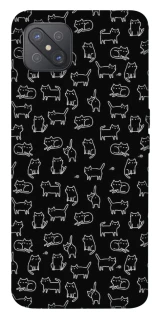 Чохол на Oppo A92s Black Cats фото 1 Чохол на Oppo A92s Black Cats фото 1 з 1