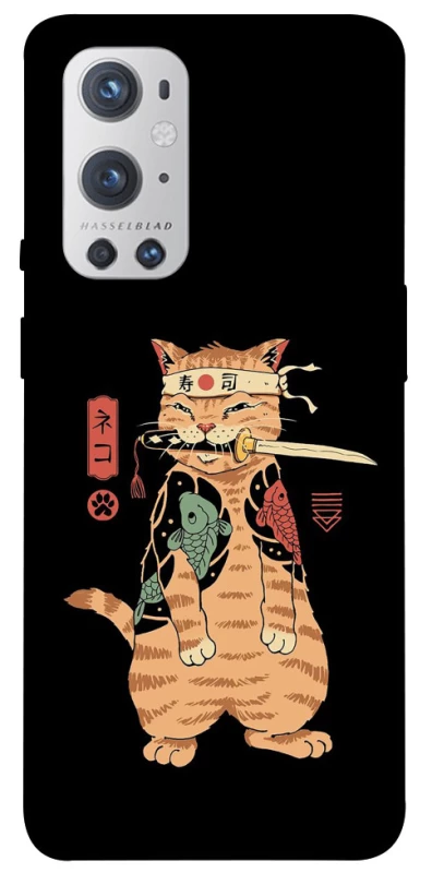 Чохол на OnePlus 9 Pro Кіт-самурай фото 1 з 1