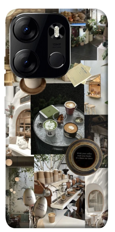 Чохол на Tecno Spark Go 2023 Coffee collage ver.4 фото 1 з 1
