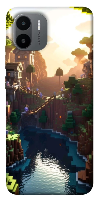 Чохол на Xiaomi Redmi A1+ / Poco C50 / A2+ Minecraft sunset фото 1 з 1