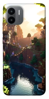 Чехол на Xiaomi Redmi A1+ / Poco C50 / A2+ Minecraft sunset фото 1 из 1