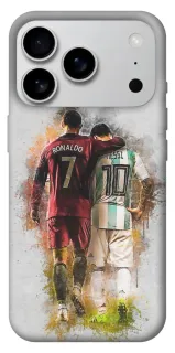 Чехол на Apple iPhone 18 Pro Max Ronaldo и Messi фото 1 из 2