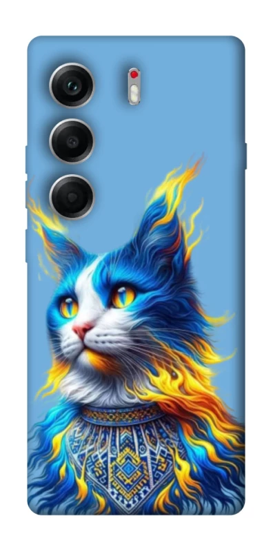 Чехол на Tecno Camon 40 Кот патриот фото 1 из 1