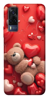 Чохол на Vivo Y53s bear in hearts фото 1 з 1