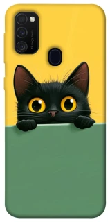 Чехол на Samsung Galaxy M21 Black cat v2 фото 1 из 1