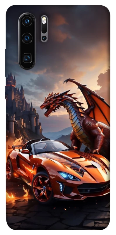 Чохол на Huawei P30 Pro Сar and dragon фото 1 з 1