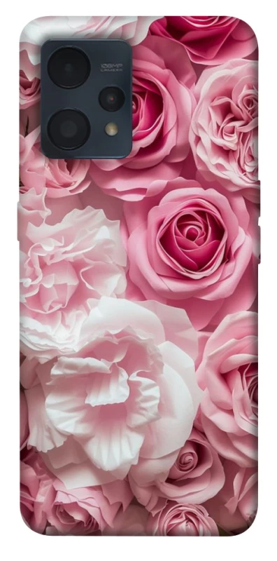 Чохол на Realme 9 4G / 9 Pro+ Рожеві Квіти фото 1 з 1