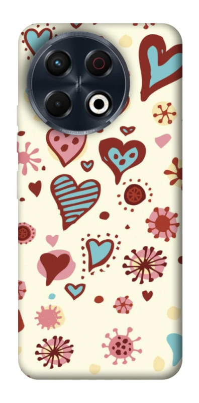 Чохол на TECNO Spark 30 Pro (KL7) Pretty hearts фото 1 з 1