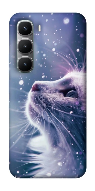 Чохол на Infinix Hot 60 Pro Snow cat фото 1 з 1